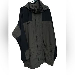 Columbia rain jacket lightweight gray men Big and Tall XXL